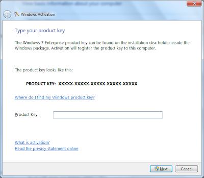 Cara Memasukkan License Key Windows 7 Lalu Diaktivasi Secara Online