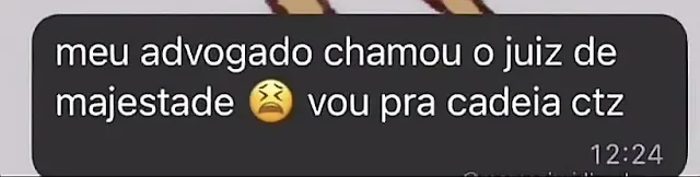 print whatsapp advogado chama juiz de majestade