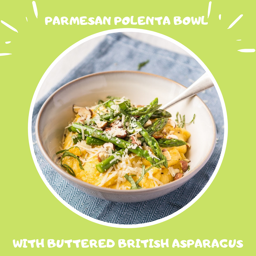 Parmesan Polenta Bowl With Buttered British Asparagus