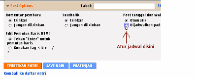 menjadwal posting blog