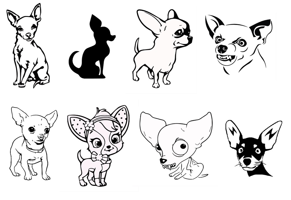 Download digitalfil: Chihuahua svg,cut files,silhouette clipart ...