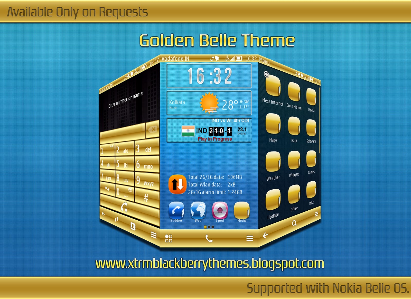 Golden Premium Theme: Belle OS