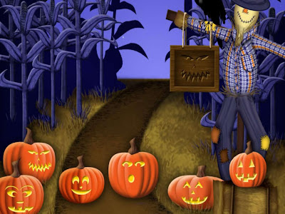 Scarecrow Pumpkins Halloween Wallpapers