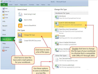 belajar Mengubah Jenis File excel Workbook