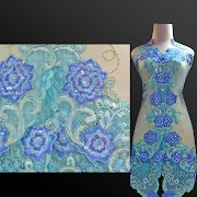 Baru 29+ Biru Kain Lace