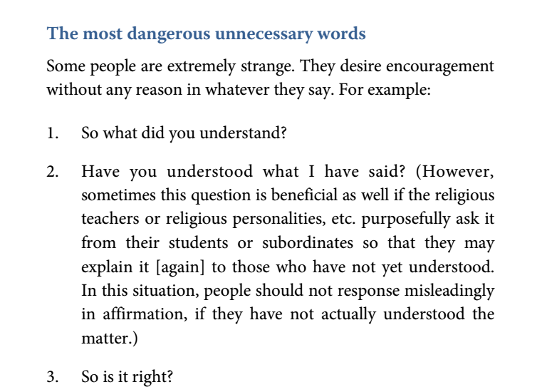 The most dangerous unnecessary words