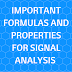 FORMULAS AND PROPERTIES OF SIGNAL ANALYSIS CO-2