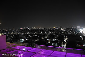 View malam hari di Rooftop Cafe