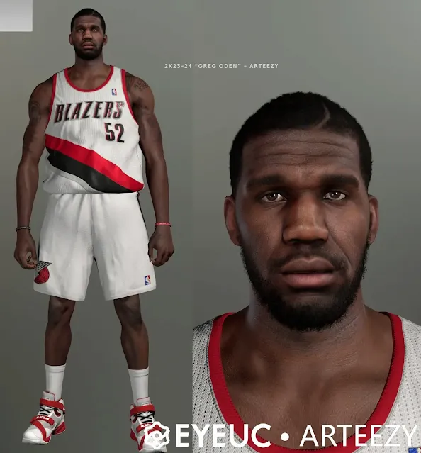 NBA 2K24 Greg Oden Cyberface & Body Update