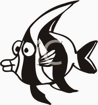 Cartoon Fish Black And White