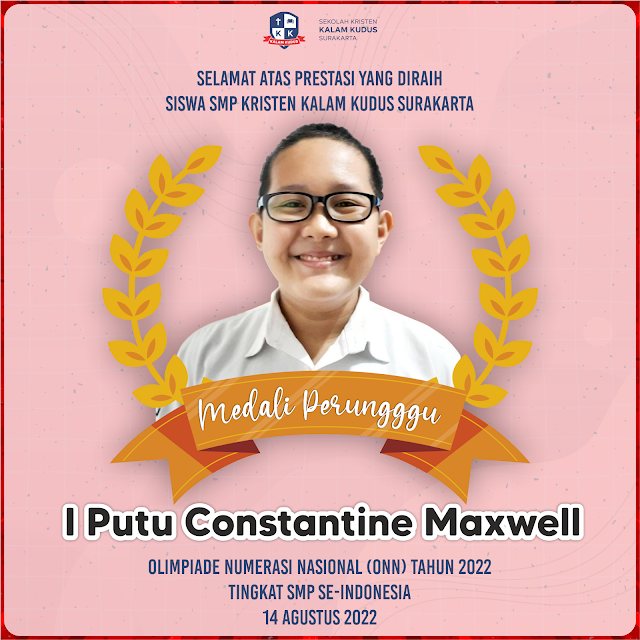 I Putu Constantine Maxwell Raih Medali Perunggu ONN 2022