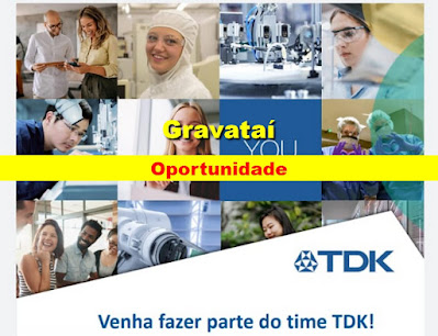 TDK abre vaga de emprego em Gravataí