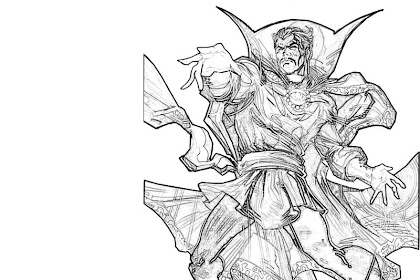 cool doctor strange coloring page Dr strange coloring