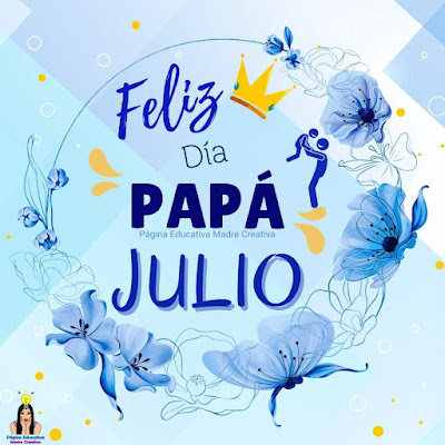 Solapín Feliz Día del Padre - Nombre Julio para imprimir gratis