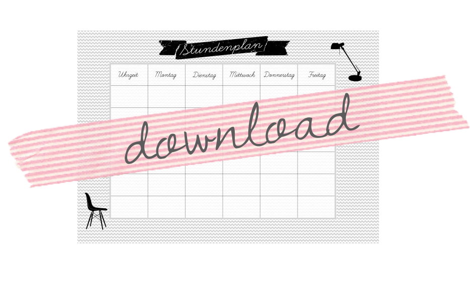 Kostenloser Download Stundenplan