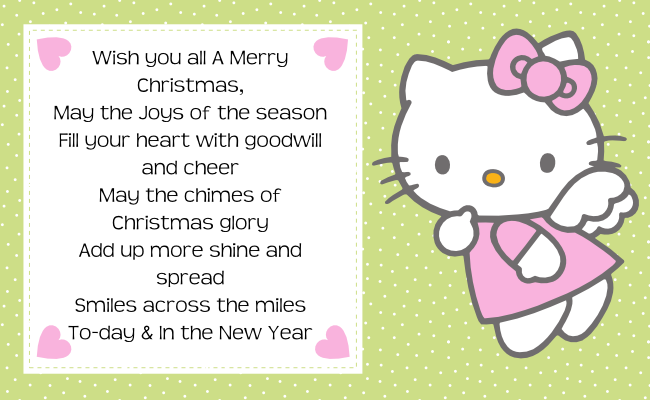 Free Love Quotes: Hello Kitty Christmas Quotes Tag Label Printable