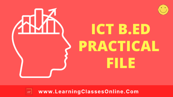 Critical Understanding of ICT in Education B.Ed 1st and 2nd Year / All Courses Practical File, Project and Assignment Notes in English Medium Free Download PDF | ICT File | Critical Understanding of ICT in Education B.Ed First and Second Year Practical File in English Medium Free Download PDF | ICT Notes, Files, Assignment, Project and Text Book in English