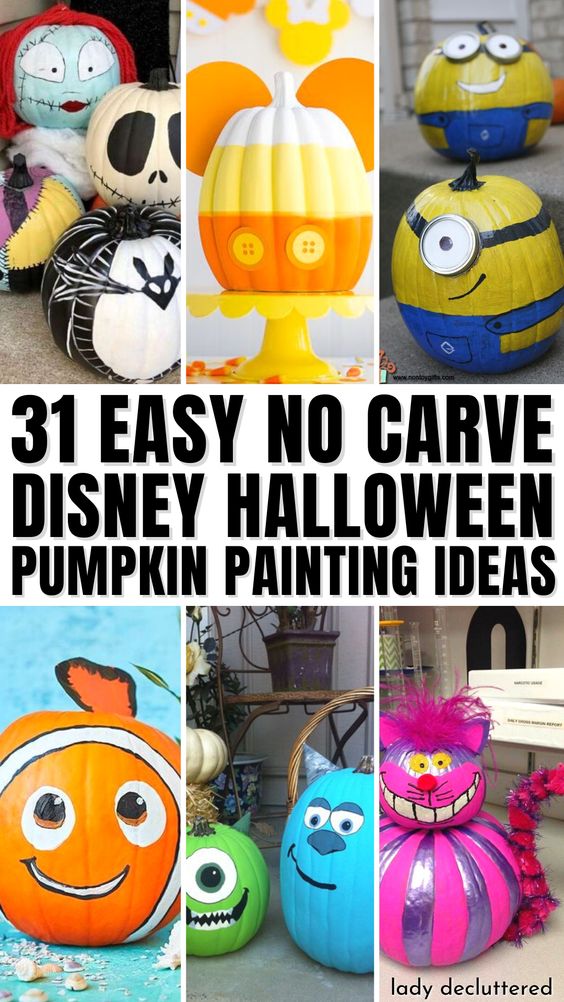 31 Easy Disney Pumpkin Painting Ideas