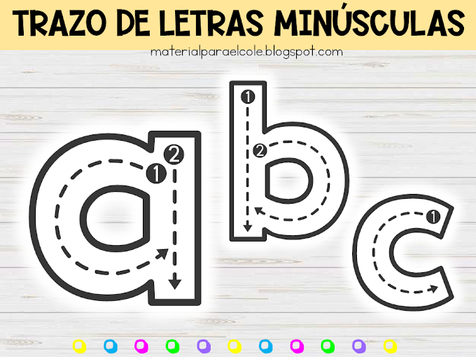 TRAZO DE LETRAS MINÚSCULAS