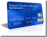 Instant Virtual Credit Card for Paypal di website design