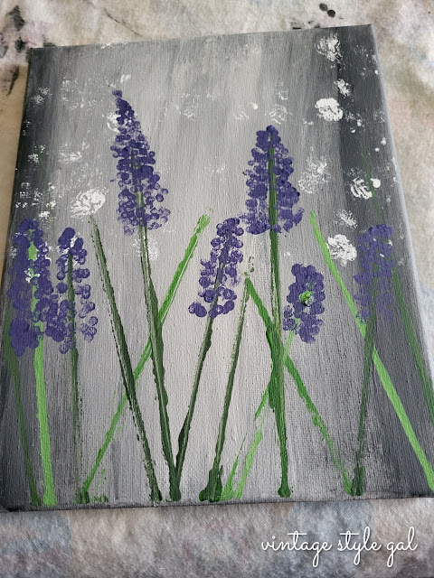 flower painting DIY