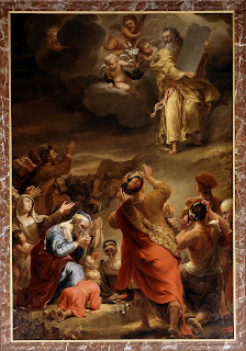 Moses descending from Mount Sinai wallpaper
