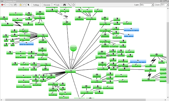 Contoh Network Map pada Aplikasi The Dude