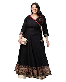 angrakha style anarkali kurti