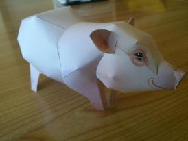 Maquetas De Papel Papercraft Cerdo