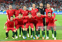 SELECCIÓN DE PORTUGAL - Temporada 2017-18 - Pepe, William Carvalho, Bernardo Silva, Jose Fonte, Rui Patricio y Cristiano Ronaldo; Joao Moutinho, Cedric Soares, Raphael Guerreiro, Goncalo Guedes y Bruno Fernandes. SELECCIÓN DE PORTUGAL 3 (Cristiano Ronaldo 3) SELECCIÓN DE ESPAÑA 3 (Diego Costa 2, Nacho). 15/06/2018. XXI Copa del Mundo de la FIFA Rusia 2018, fase de grupos, Grupo B, jornada 1ª. Sochi, Rusia, estadio Fisht.