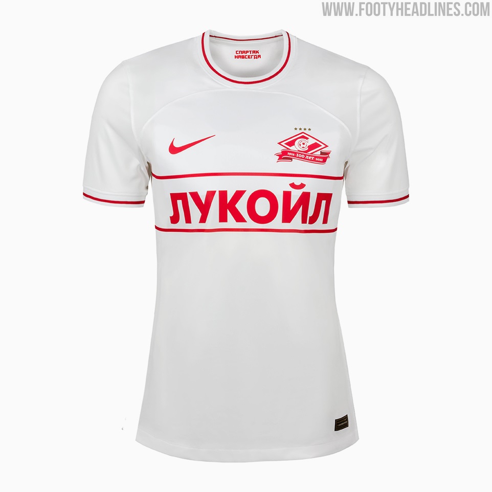 Nike Spartak Moscow Dri Fit Stadium Home 22/23 Short Sleeve T-Shirt