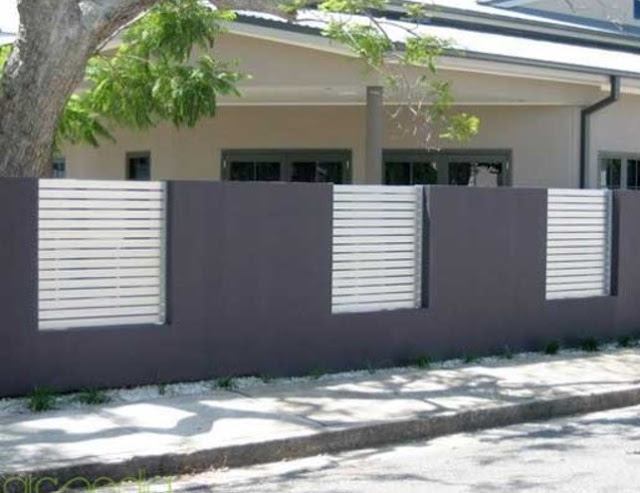 warna cat pagar beton minimalis terbaru
