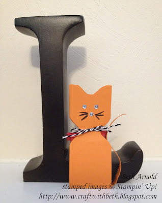 Craft with Beth: Stampin' Up! Envelope Punch Board Cat Treat Holder