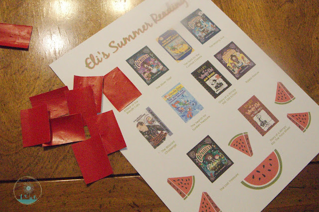 Ready to finish this scratch-off reading chart by covering the book covers with scratch-off stickers.