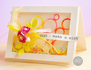 SRM Stickers Blog - Make A Wish by Michele - #card #shakercard #birthday #stickers #michelekovack