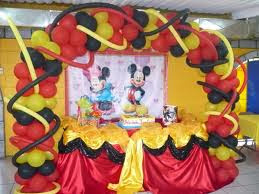 DECORACIÓN CON MICKEY MOUSE fiestitainfantil.blogspot.com