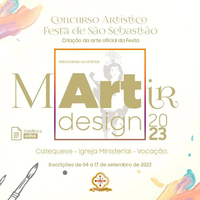 Festa de São Sebastião 2023: Últimos dias para realizar inscrição no concurso “mARTir Design”