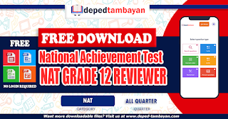 DepEd NAT Reviewer for Grade 12 Students SY 2023-2024, FREE PDF DOWNLOAD