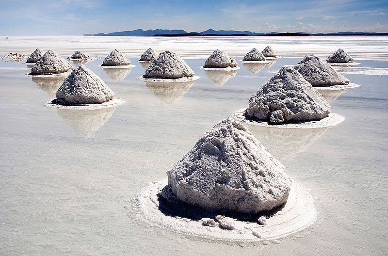Salt Salar de Uyuni na Bolívia