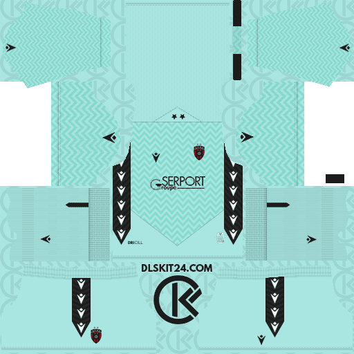 USM Alger DLS Kits 2025 Macron Released - Dream League Soccer Kits (Goalkeeper Away)