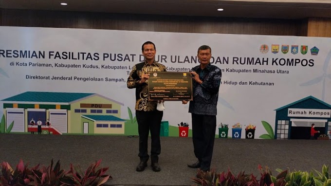 Wali Kota Genius Umar Terima Bantuan Pusat Daur Ulang dari Kementrian Lingkungan Hidup dan Kehutanan