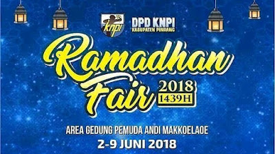 Ikuti Dan Saksikan, 2 - 9 Juni 2018 DPD KNPI Gelar Ramadan Fair, Ini Lokasinya