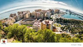 O que fazer em Málaga em 1 dia? Vista aérea de Málaga