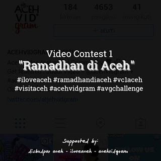 Mulai malam ini rakan sudah bs ikut ini kontes di IG @iloveaceh dan @atjehvidgram bertema #RamadhandiAceh 