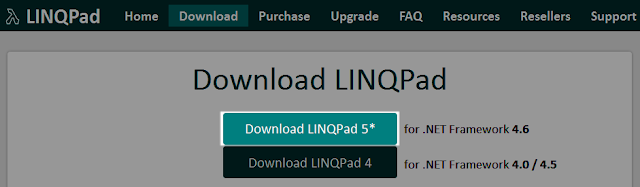 Downloading LINQPad 5