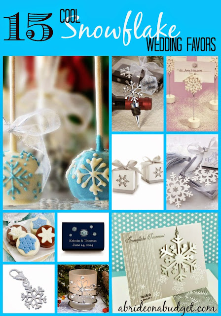 snowflake wedding favor