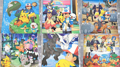 Pokemon Calendar 2012 7-12 Oshawott Pikachu Ash