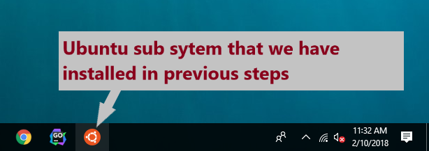 Ubuntu Linux subsystem