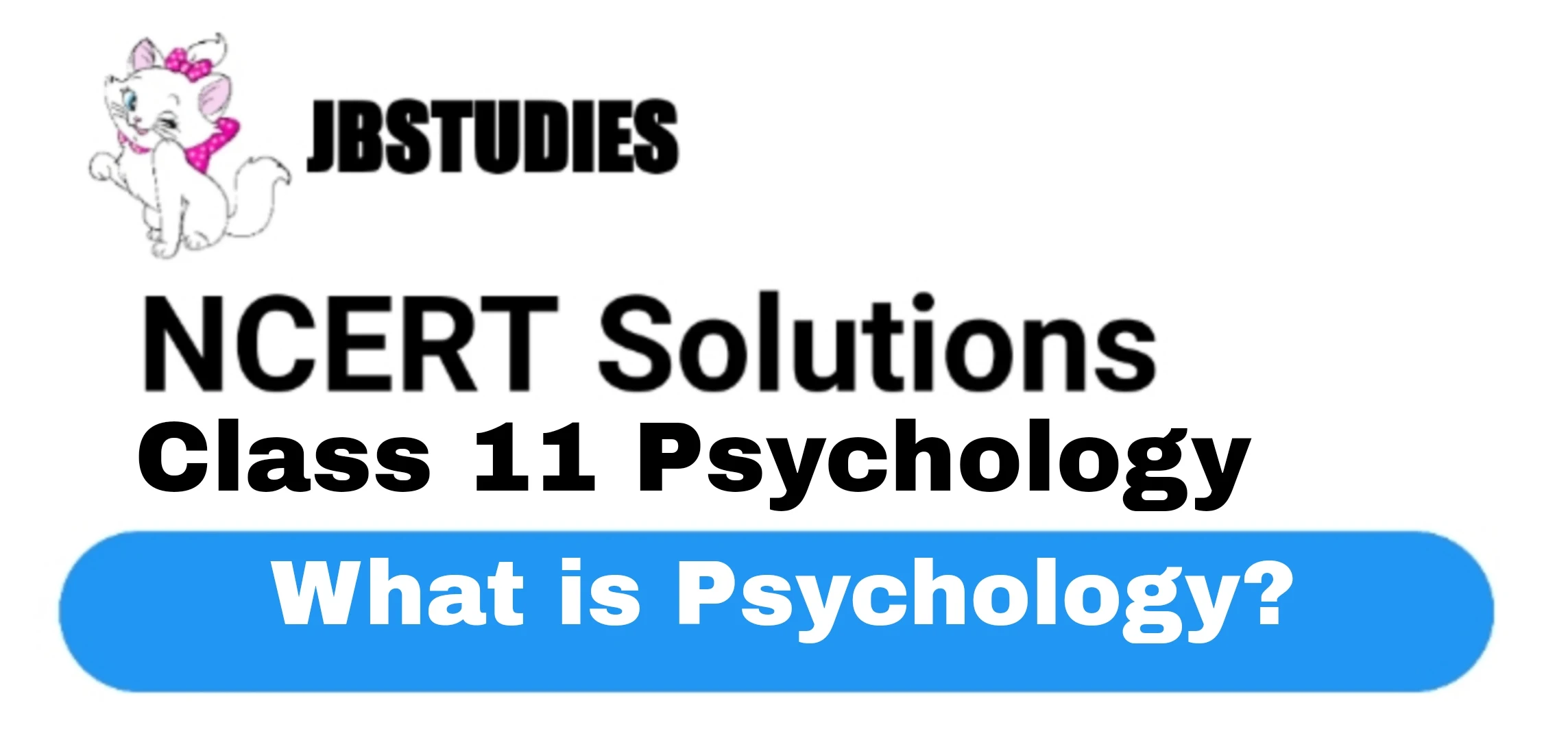 Solutions Class 11 Psychology Chapter -1 (What is Psychology?)