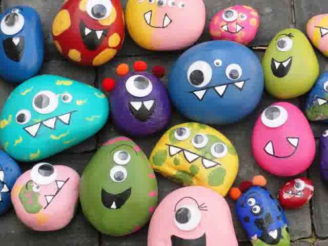 easy rock painting for kids